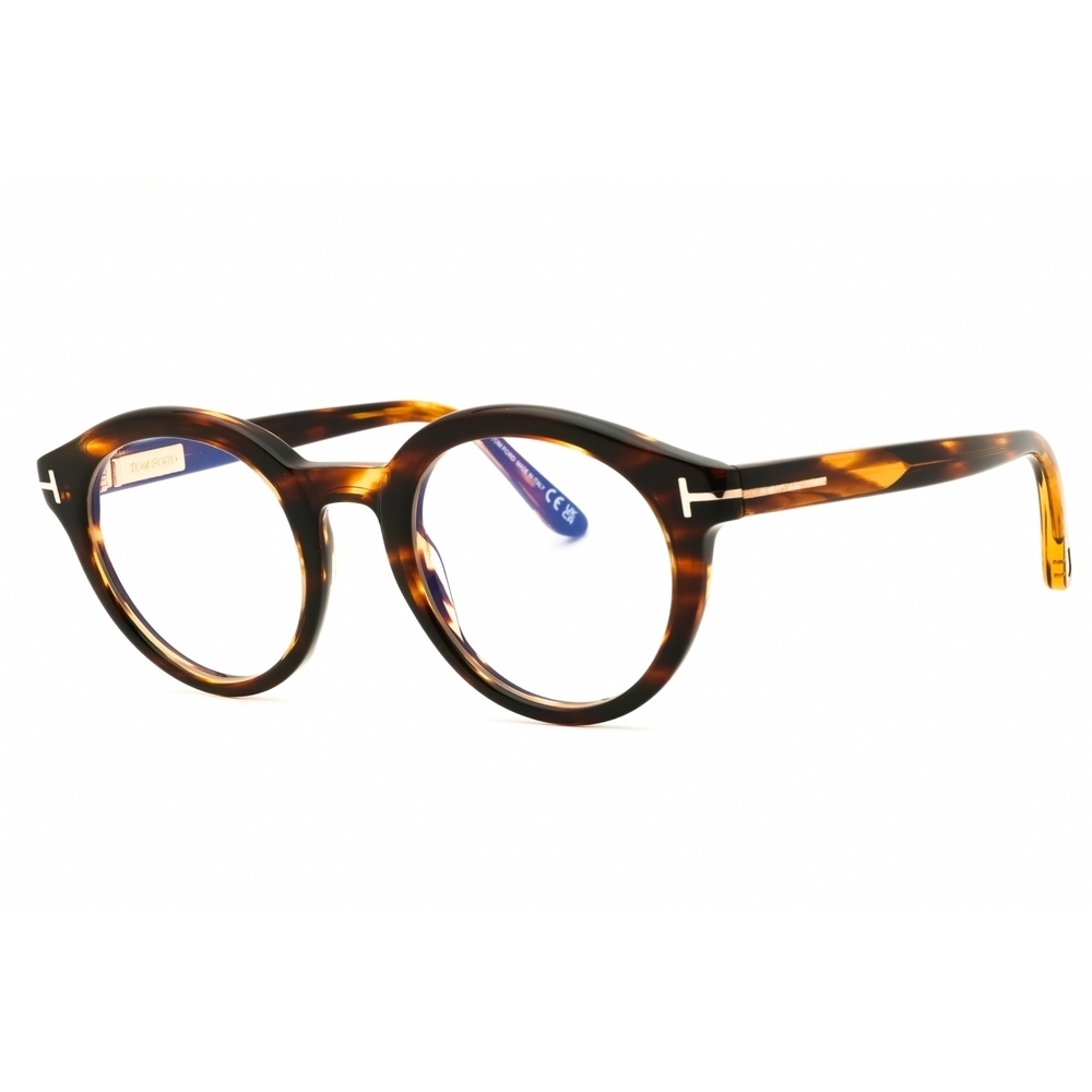 Tom Ford FT6061 Eyeglasses Coloured Havana Acetate Round